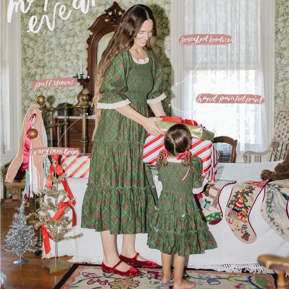 NWT Eve Ivy City Co dress Green Floral Long Dress